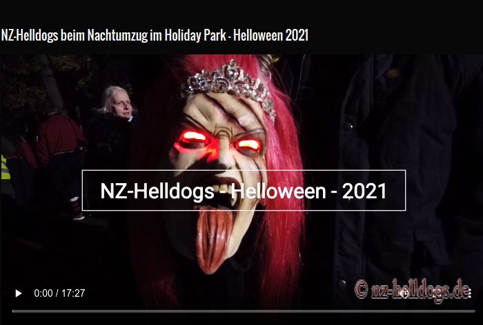 Impressionen NZ-Helldogs Nachtumzug Helloween Holiday Park 2021